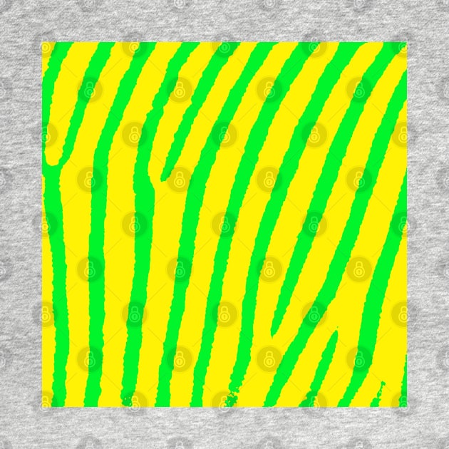 Zebra Print (Yellow & Green) by BlakCircleGirl